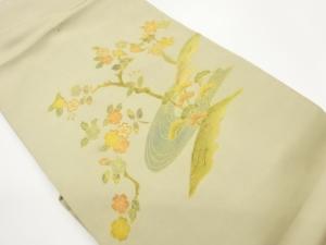 金彩桜に紅葉・流水模様名古屋帯